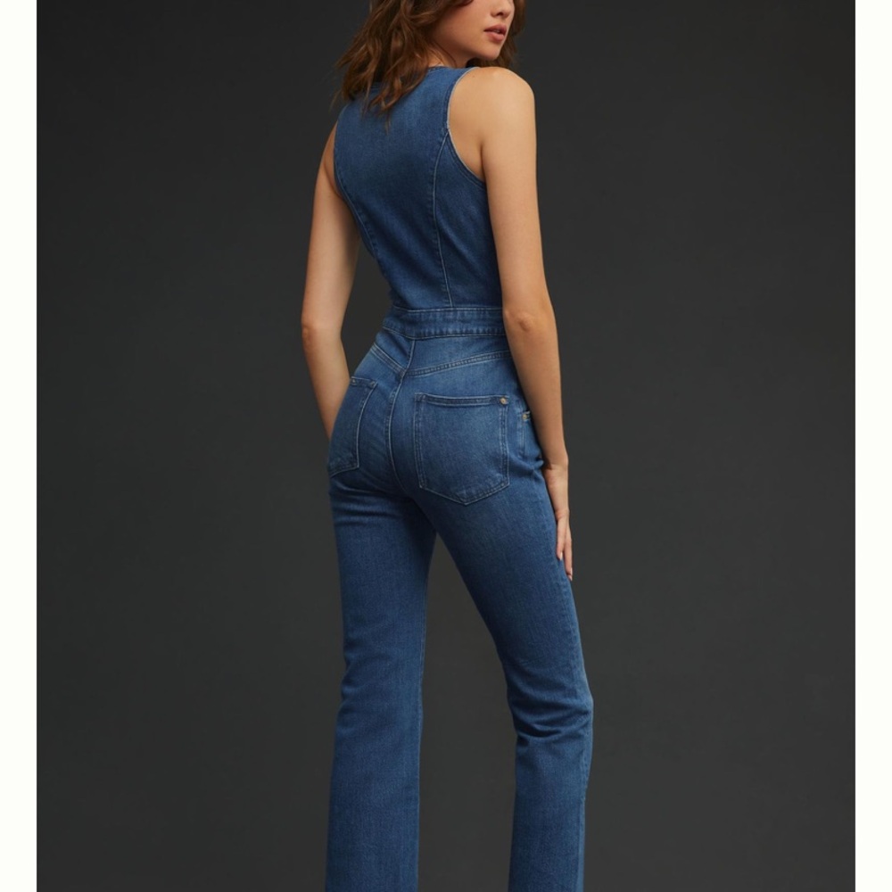 anthropologie pilcro denim jumpsuit - Picture 2 of 9